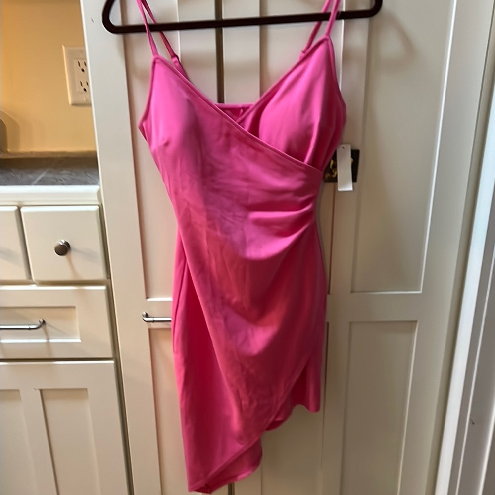BOGO💞 Elegant Pink Wrap Dress